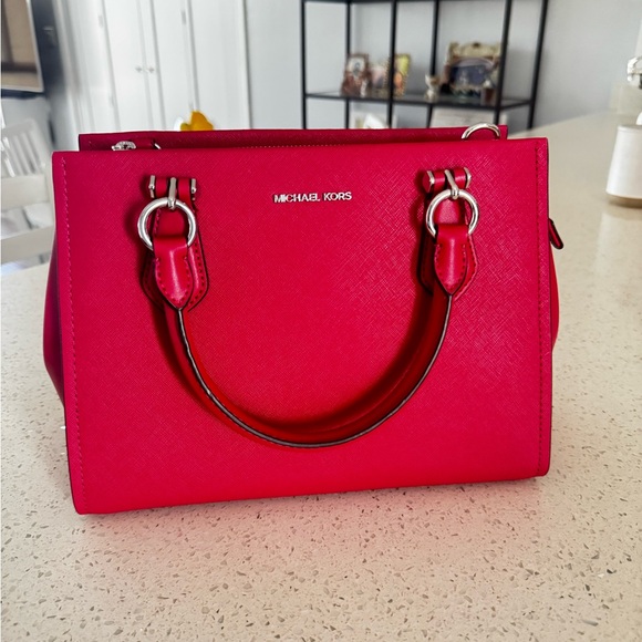 Michael Kors Bold Pink Satchel - Picture 4 of 13